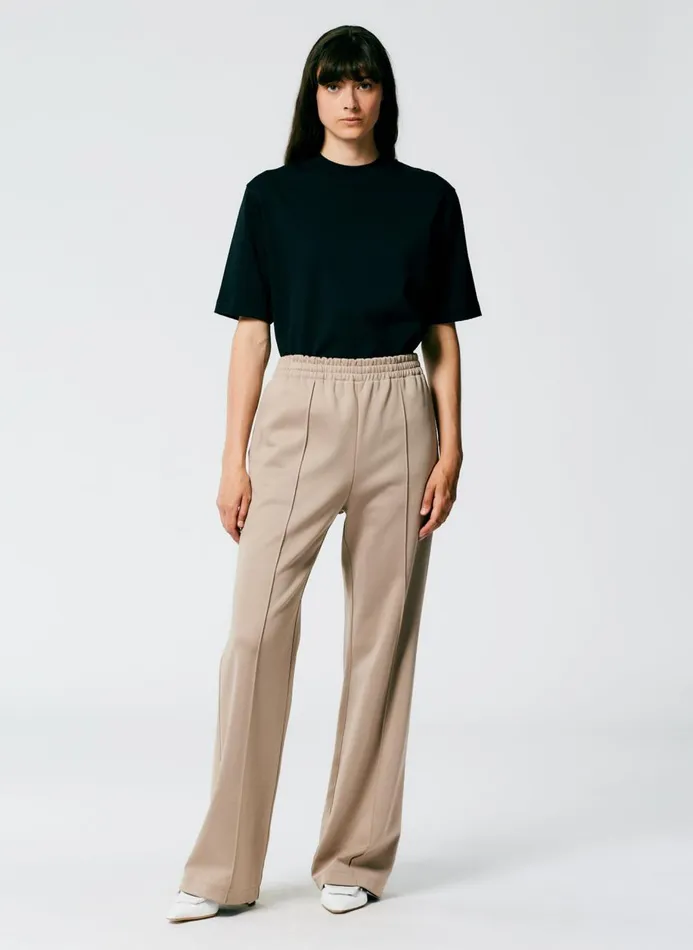 Women Pants and Shorts Tibi Active Knit Scottie Jogger Khaki