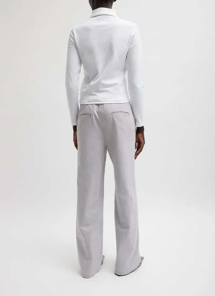 Women Pants and Shorts Tibi Grey Denim Barry Jean Grey