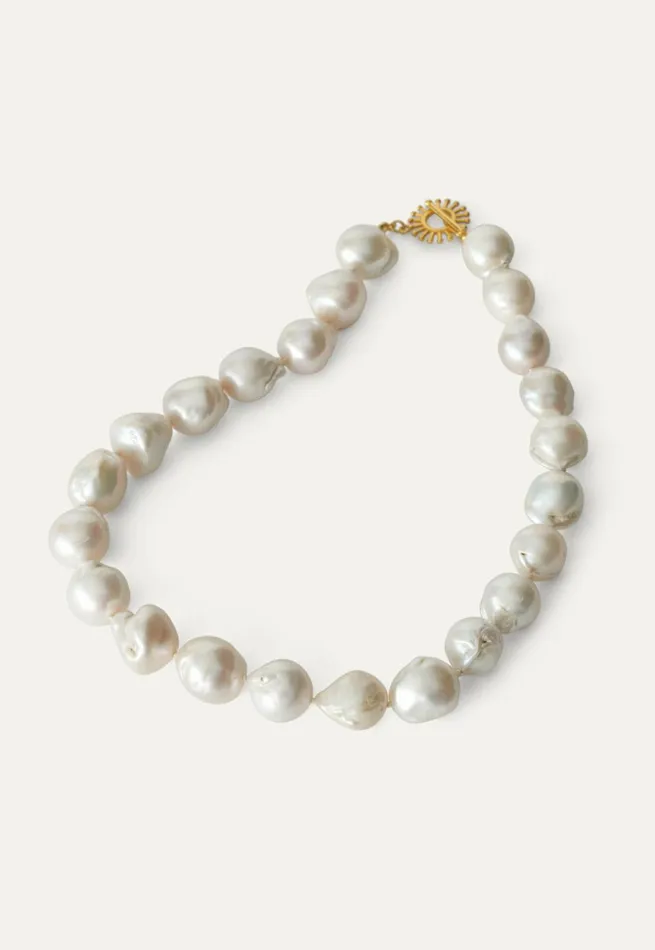 Women Pearl Necklace Gold Pearl Poetry Fashion Jewellery