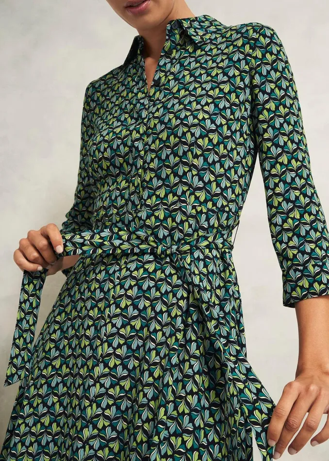 Women Petite Alex Dress Green Multi Hobbs Dresses and Jumpsuits