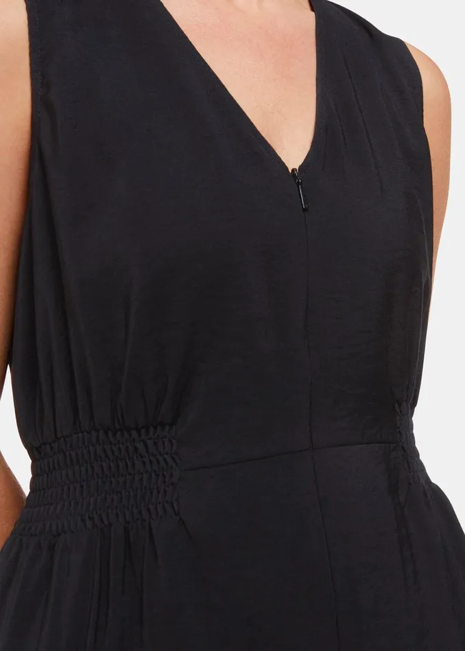 Women Petite Dresses and Jumpsuits Whistles Black Petite Remmie Jumpsuit
