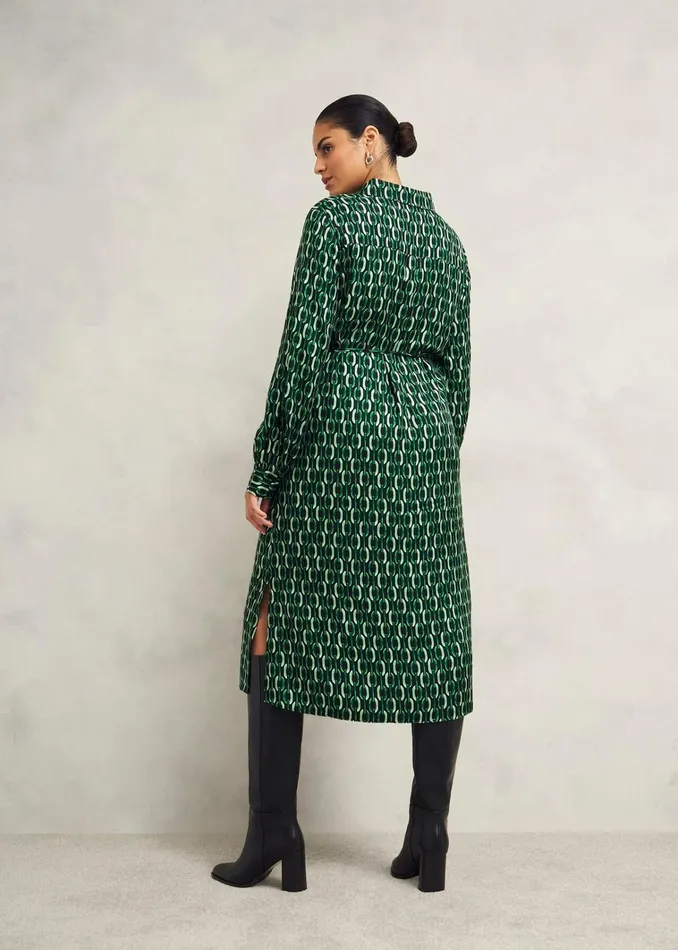 Women Petite Florian Dress Navy Green Hobbs Dresses and Jumpsuits