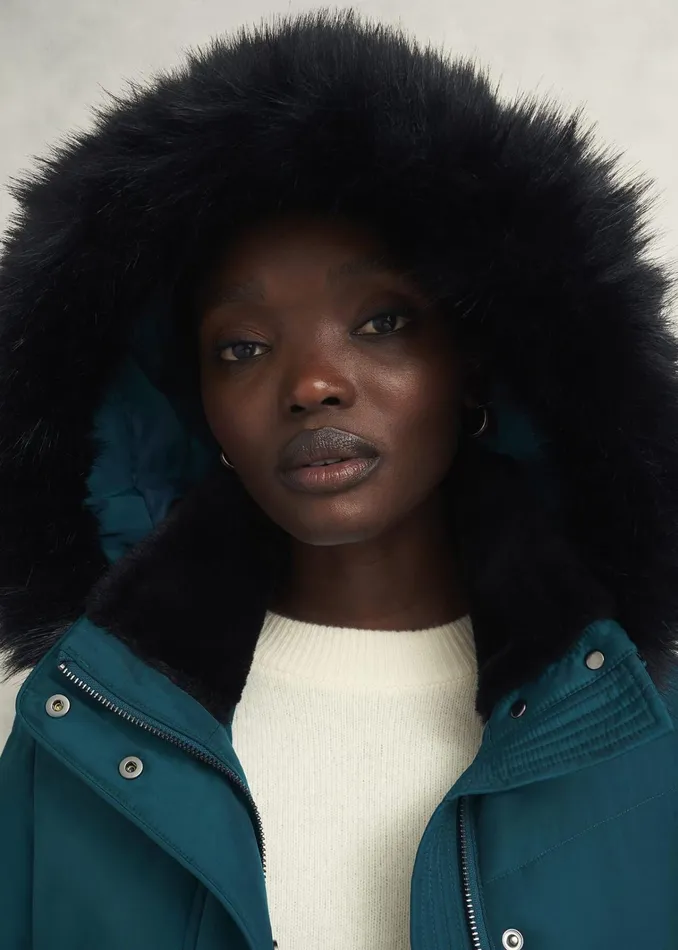 Women Petite Jaymie Puffer Kyanite Green Hobbs Coats and Jackets
