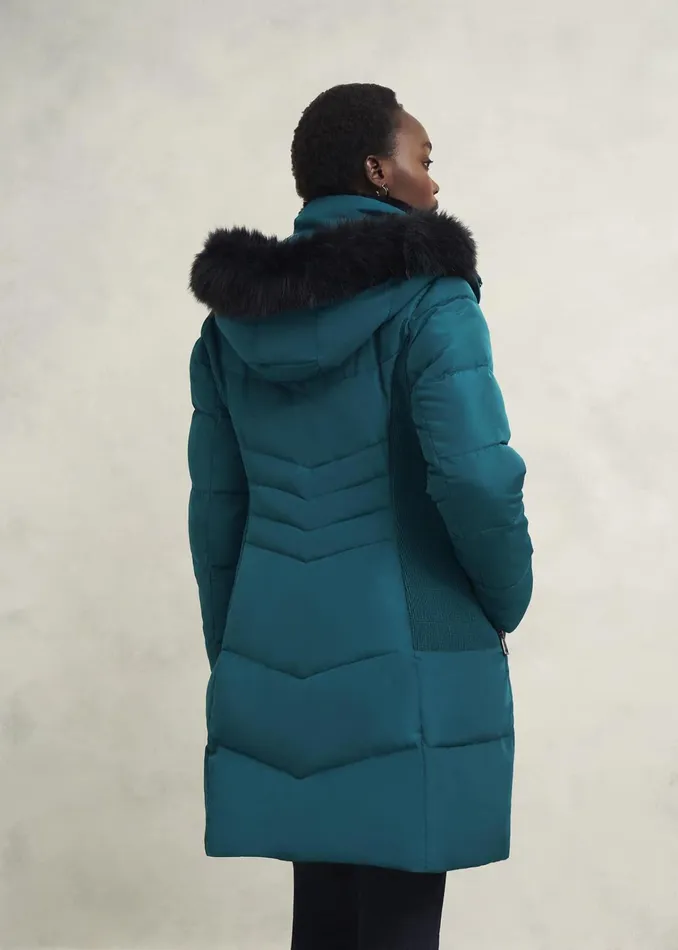 Women Petite Jaymie Puffer Kyanite Green Hobbs Coats and Jackets
