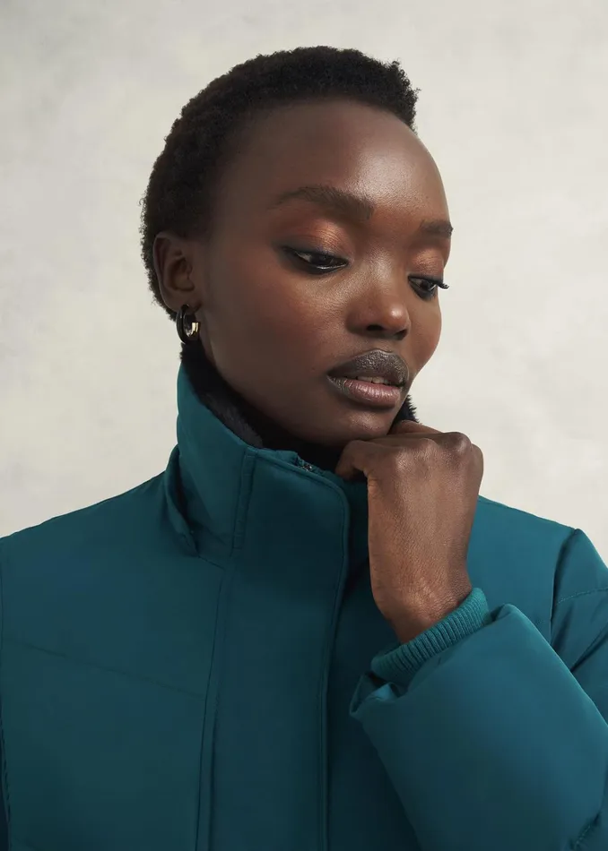 Women Petite Jaymie Puffer Kyanite Green Hobbs Coats and Jackets