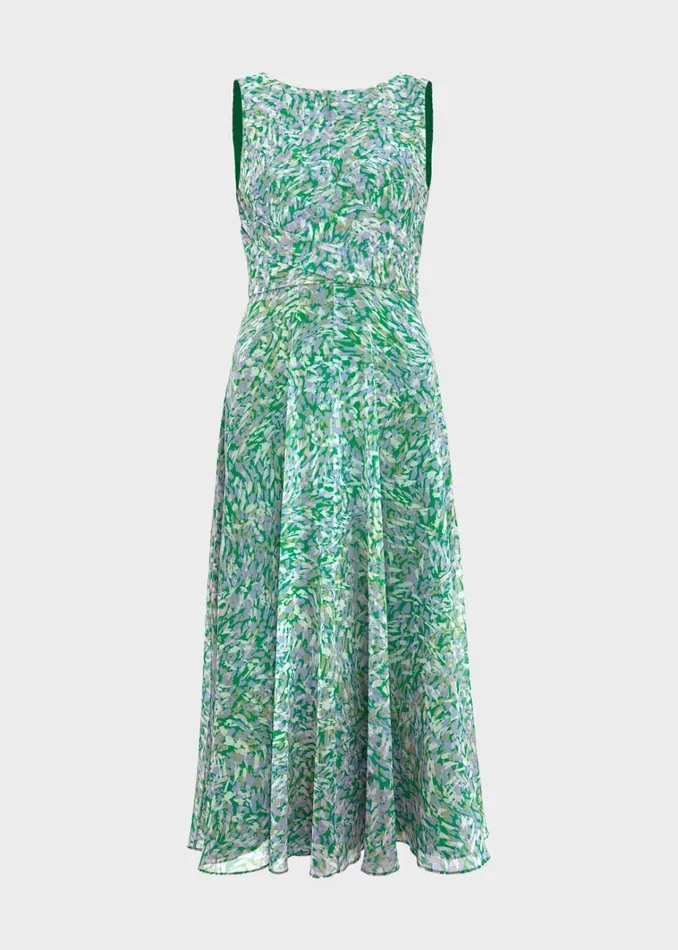 Women Petite Jess Dress Green Multi Hobbs Dresses and Jumpsuits