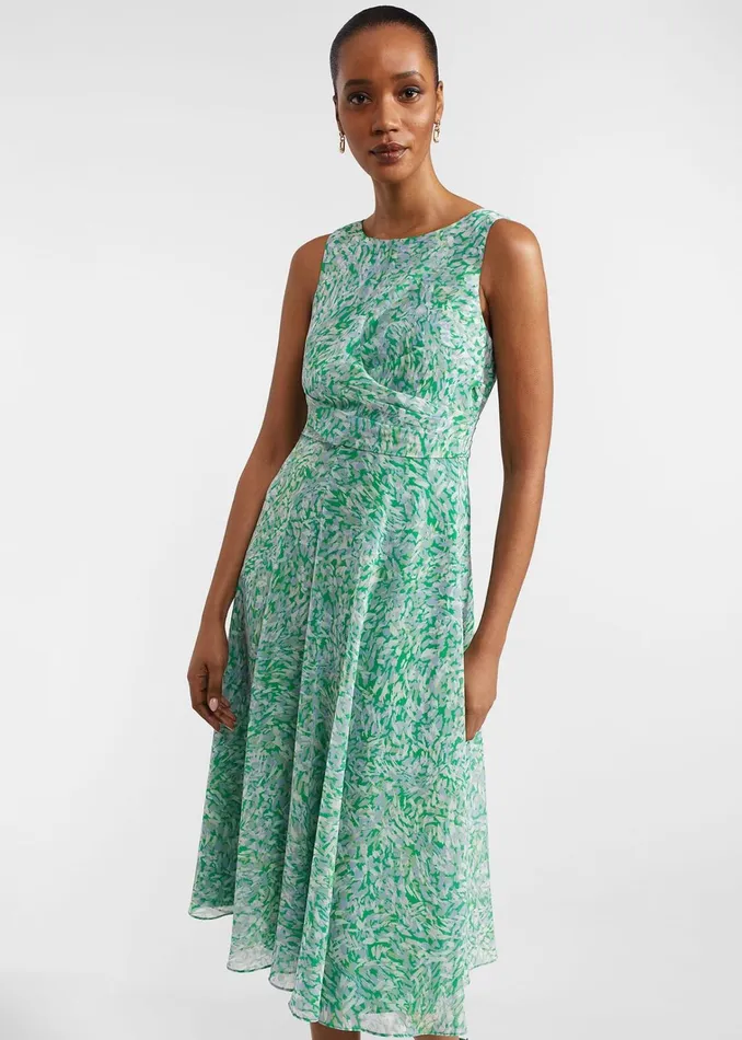Women Petite Jess Dress Green Multi Hobbs Dresses and Jumpsuits