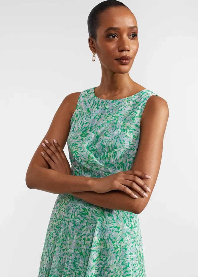 Women Petite Jess Dress Green Multi Hobbs Dresses and Jumpsuits