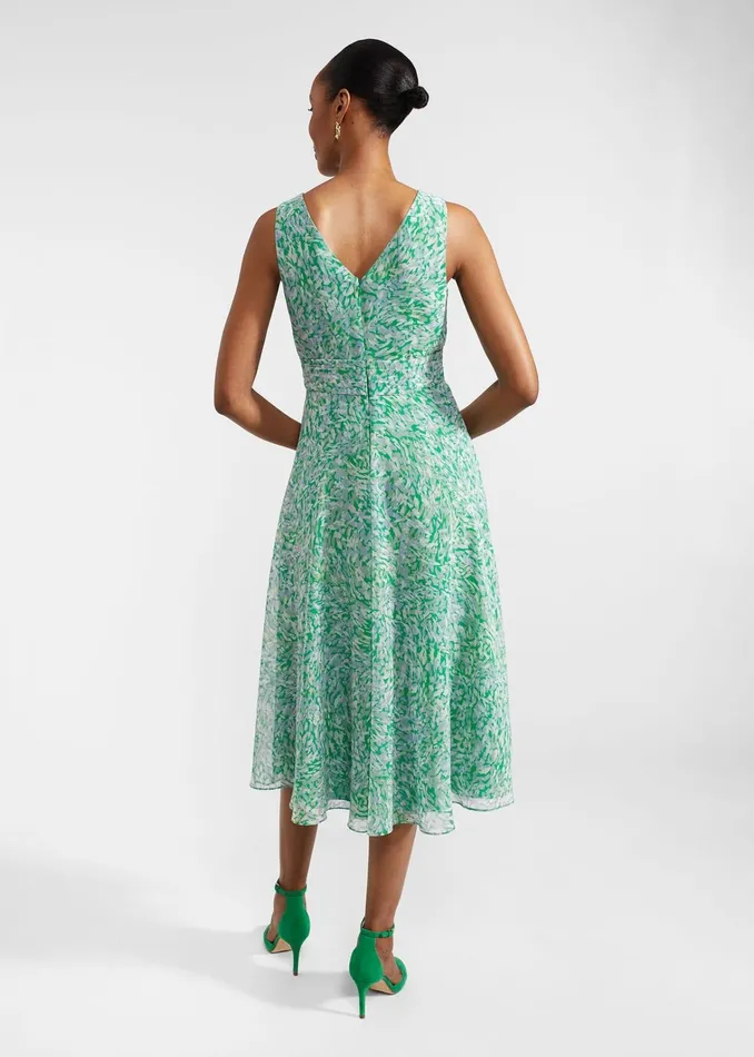 Women Petite Jess Dress Green Multi Hobbs Dresses and Jumpsuits