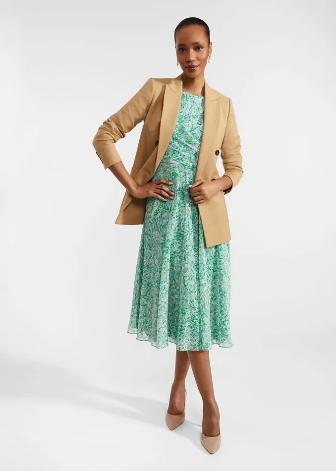 Women Petite Jess Dress Green Multi Hobbs Dresses and Jumpsuits