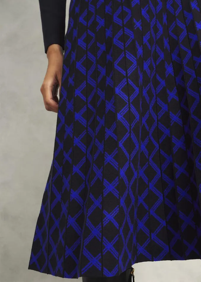 Women Petite Larna Dress Black Blue Hobbs Dresses and Jumpsuits