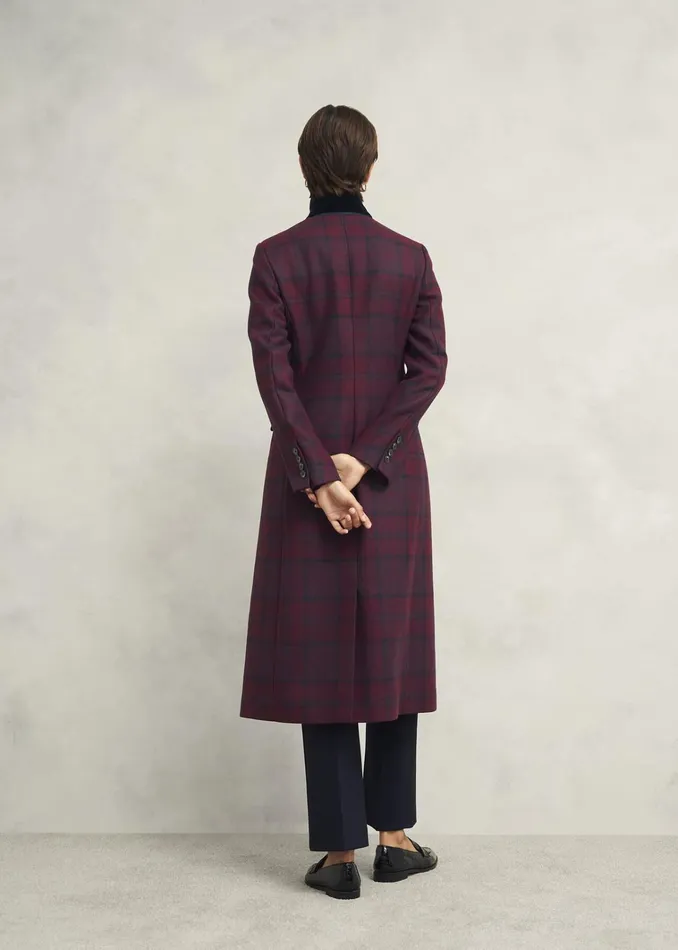 Women Petite Patricia Wool Blend Coat Pink Multi Hobbs Coats and Jackets