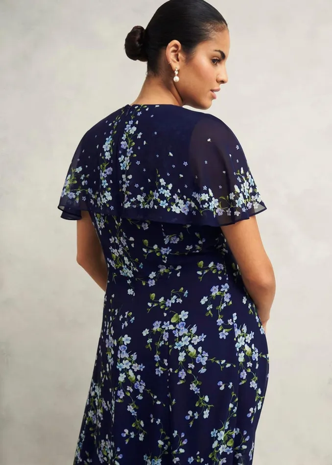 Women Petite Rosella Dress Midnight Multi Hobbs Dresses and Jumpsuits