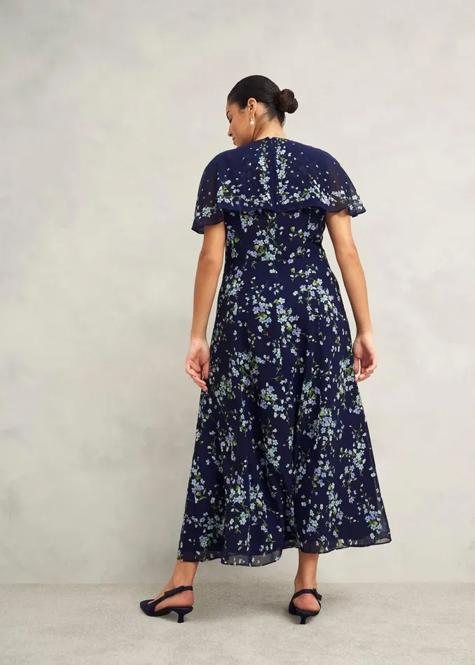 Women Petite Rosella Dress Midnight Multi Hobbs Dresses and Jumpsuits