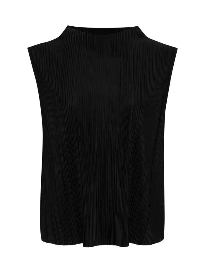 Women Plisse Mock Neck Top Black Sanctuary Clothing Tees and Tops Women Plisse Mock Neck Top Black Sanctuary Clothing Tees and Tops