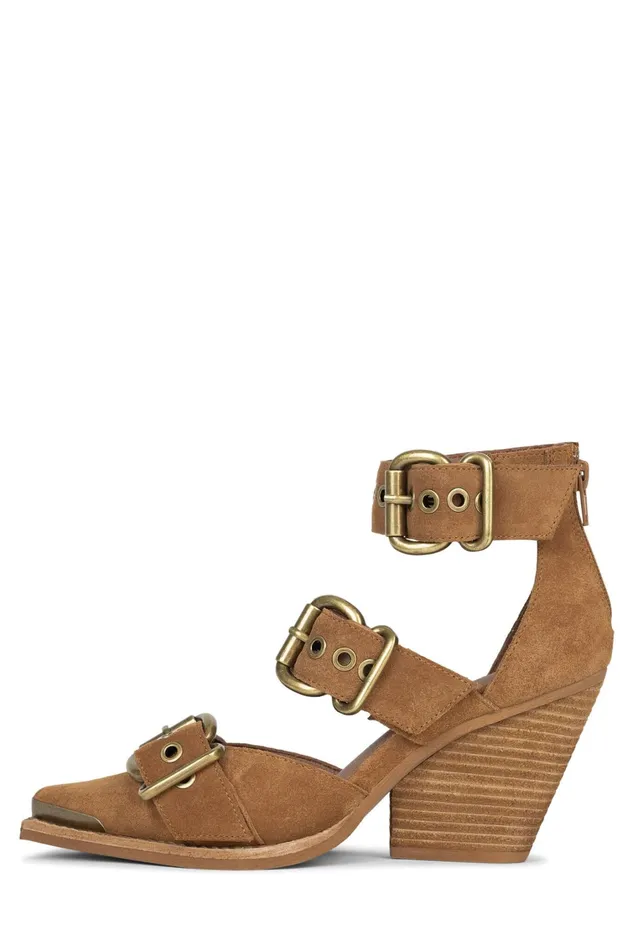 Women Pump Jeffrey Campbell EMILIA Tan Suede