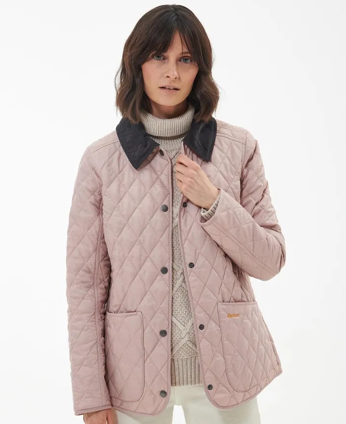 Women Quilted Jackets Barbour Annandale Quilted Jacket Classic Black Cherry