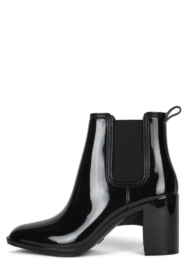 Women Rain Boots Jeffrey Campbell HURRICANE2 Brown Shiny