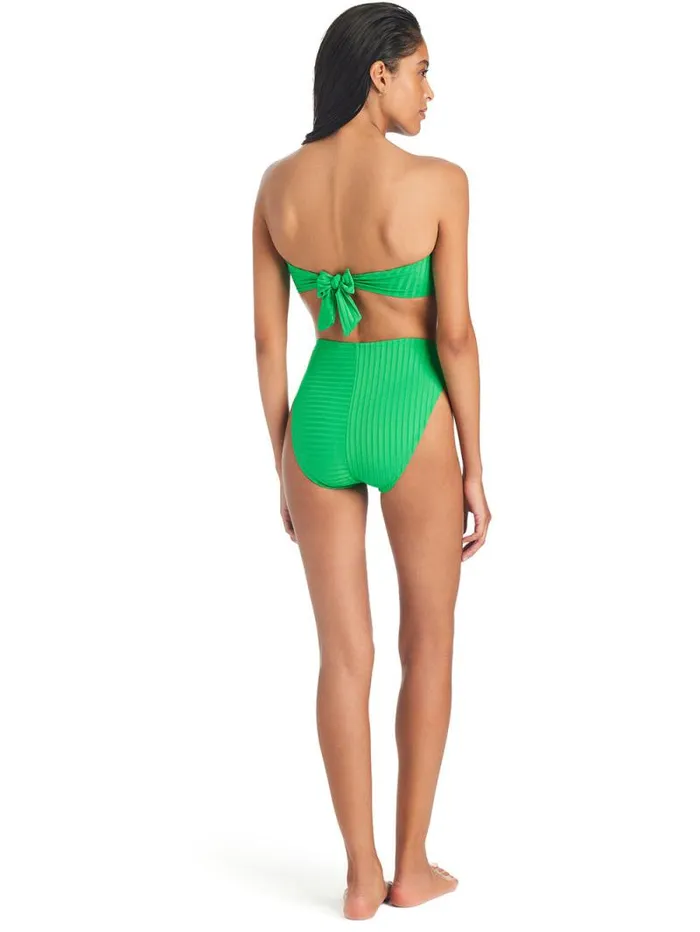 Women Refresh Rib Bandeau Bikini Top Green Flare Sanctuary Clothing Swim Tops Women Refresh Rib Bandeau Bikini Top Green Flare Sanctuary Clothing Swim Tops
