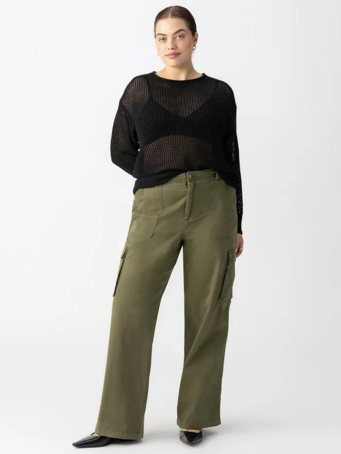 Women Reissue Cargo Standard Rise Pant Mossy Green Inclusive Collection Sanctuary Clothing Pants