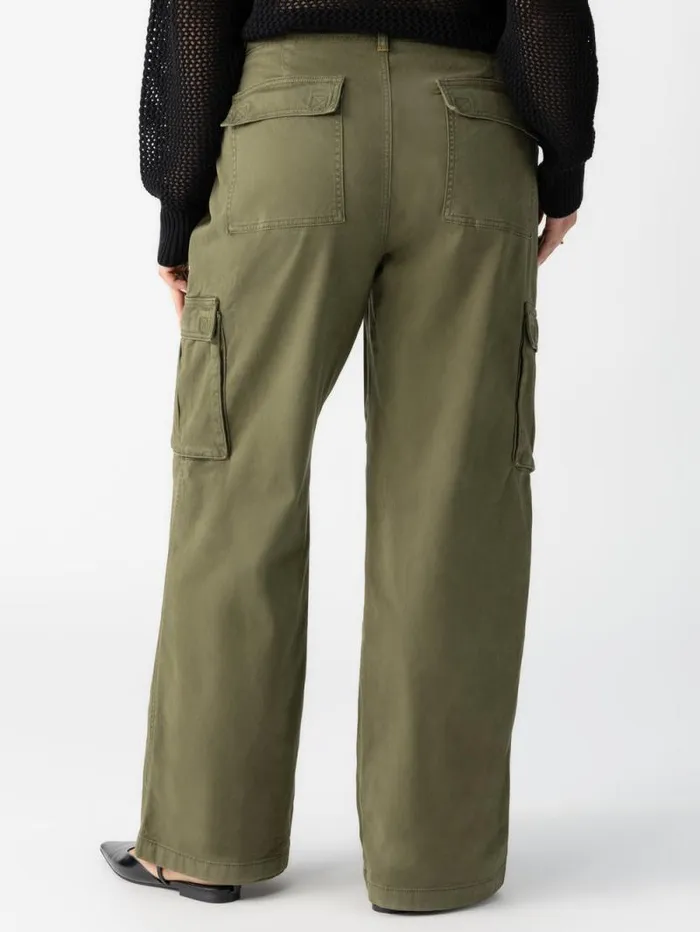 Women Reissue Cargo Standard Rise Pant Mossy Green Inclusive Collection Sanctuary Clothing Pants