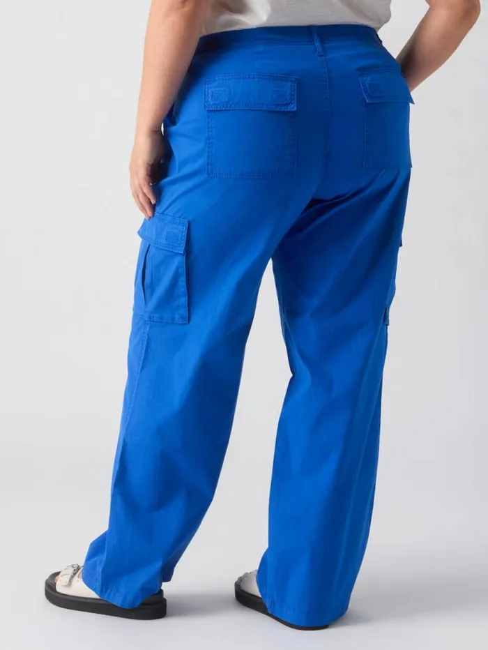 Women Reissue Cargo Standard Rise Pant Ocean Blue Inclusive Collection Sanctuary Clothing Inclusive