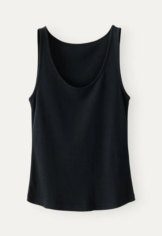Women Ribbed Vest Black Poetry Fashion TShirt and Tops