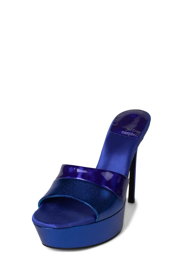 Women Sandal Jeffrey Campbell BORDERLINE Red Glitter Combo