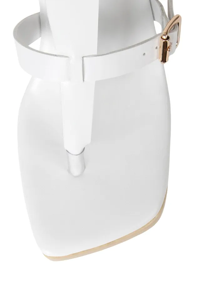 Women Sandal Jeffrey Campbell ELEMENTS White