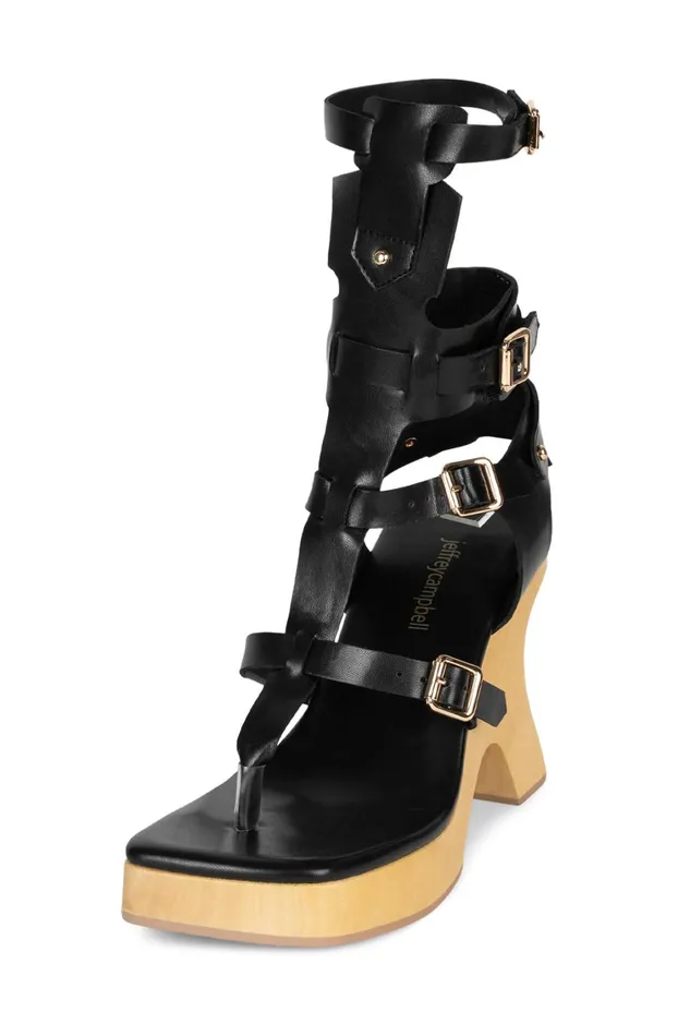 Women Sandal Jeffrey Campbell ELEMENTS White