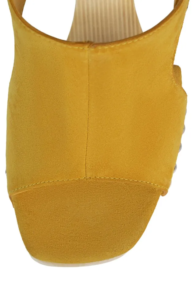 Women Sandal Jeffrey Campbell ETHEREAL Mustard Suede