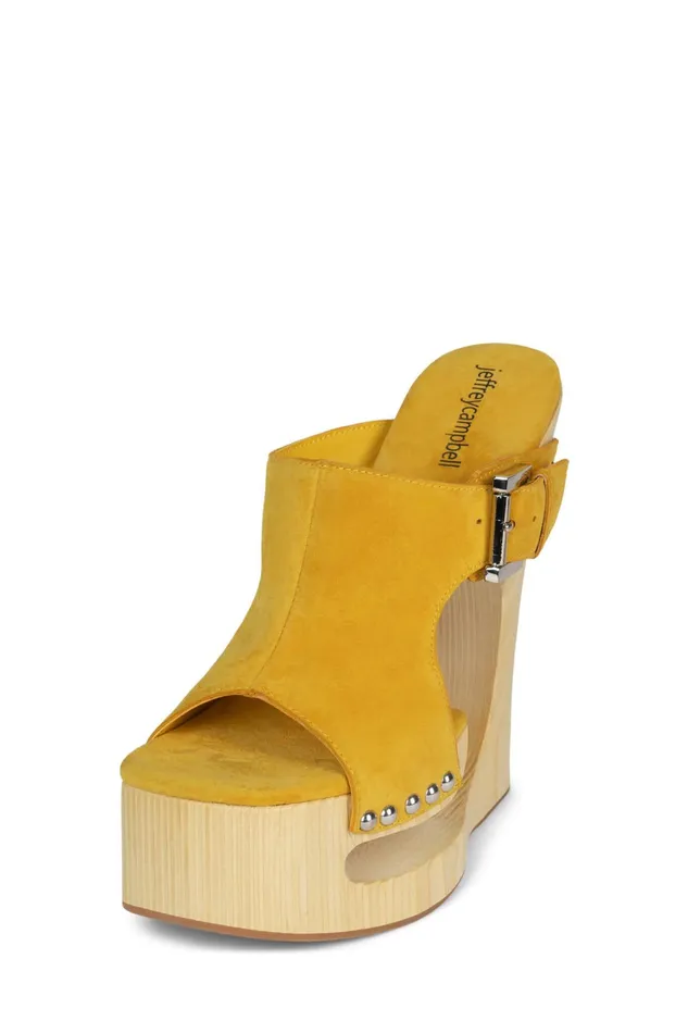 Women Sandal Jeffrey Campbell ETHEREAL Mustard Suede