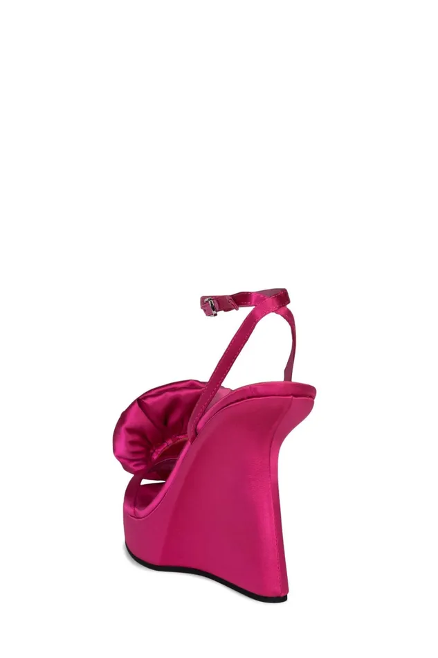 Women Sandal Jeffrey Campbell HIBISCUS Fuchsia Satin
