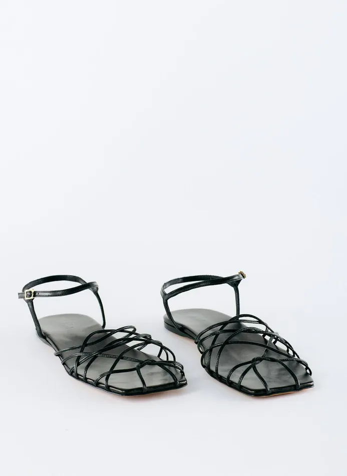 Women Sandals Tibi Berneice Kidskin Sandal Black