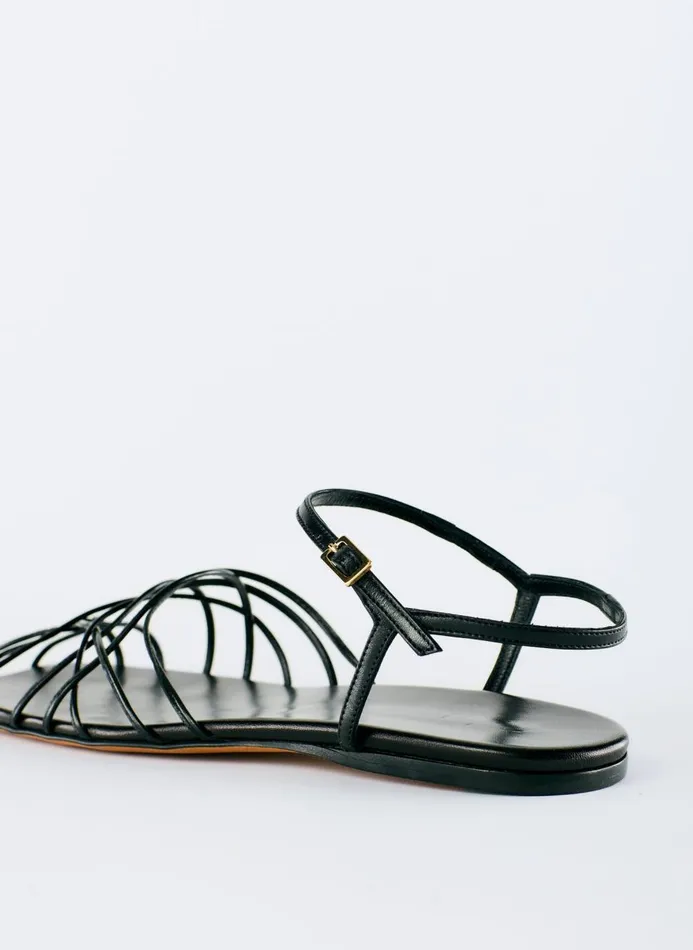 Women Sandals Tibi Berneice Kidskin Sandal Black