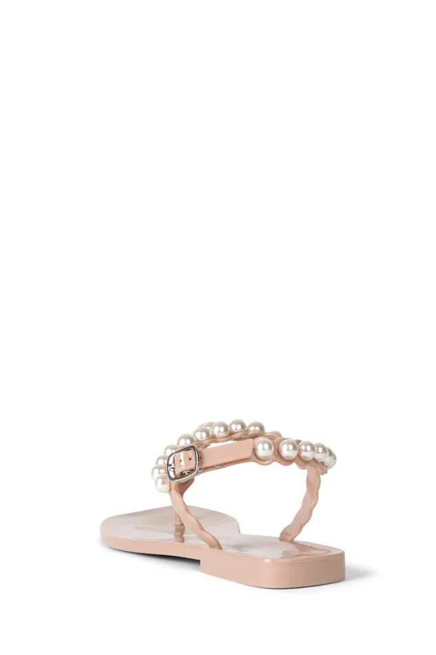Women Sandals Under 100 Jeffrey Campbell PEARLESQUE Natural Shiny