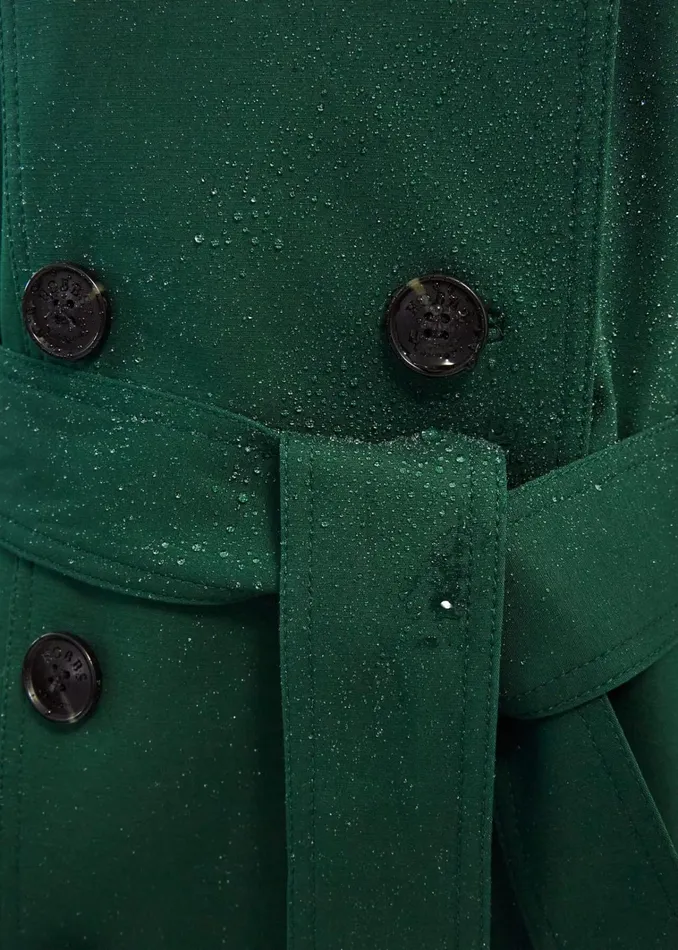Women Saskia Shower Resistant Trench Coat Bay Green Hobbs Coats and Jackets