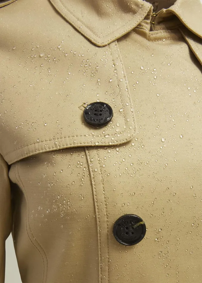 Women Saskia Shower Resistant Trench Coat Tan Hobbs Coats and Jackets
