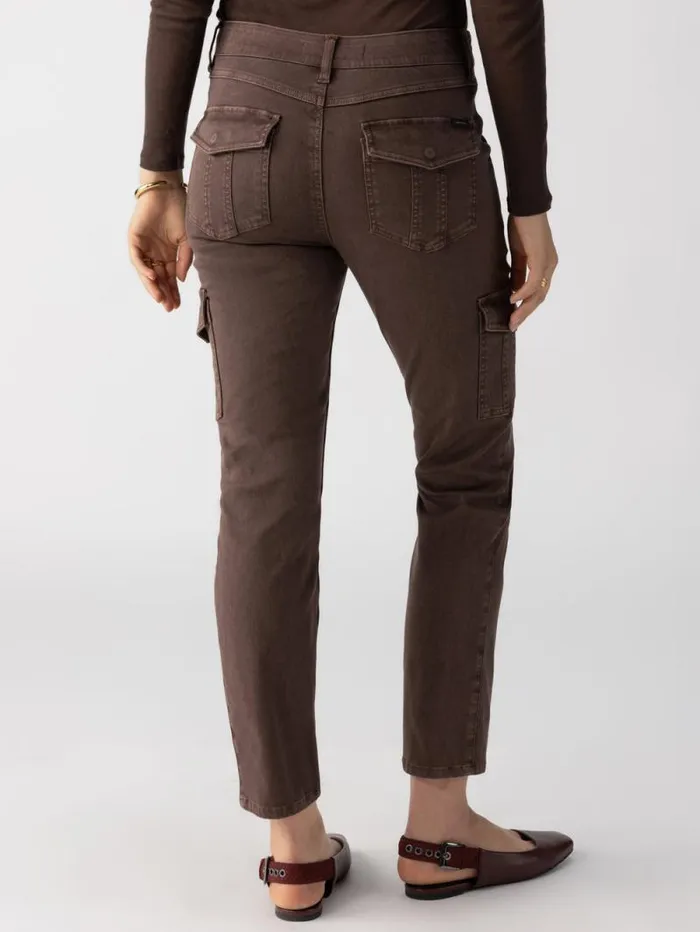 Women Sculpted Hayden Cargo Standard Rise Pant Brown Sugar Sanctuary Clothing Pants