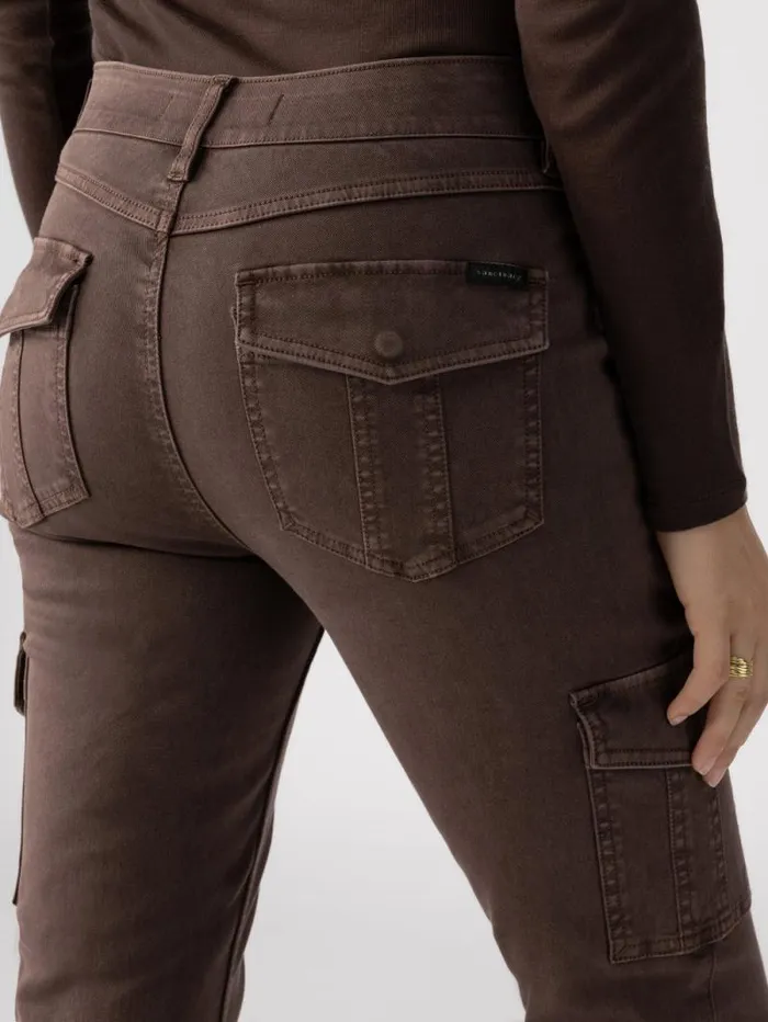 Women Sculpted Hayden Cargo Standard Rise Pant Brown Sugar Sanctuary Clothing Pants