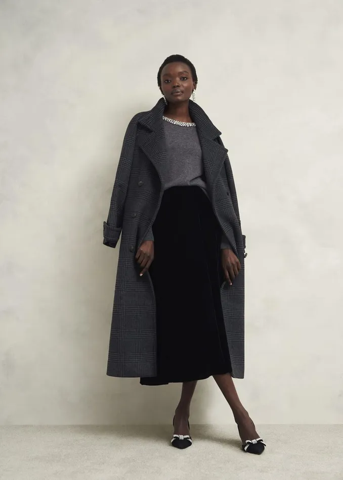 Women Sherry Jumper With Cashmere Charcoal Grey Hobbs Jumpers and Cardigans