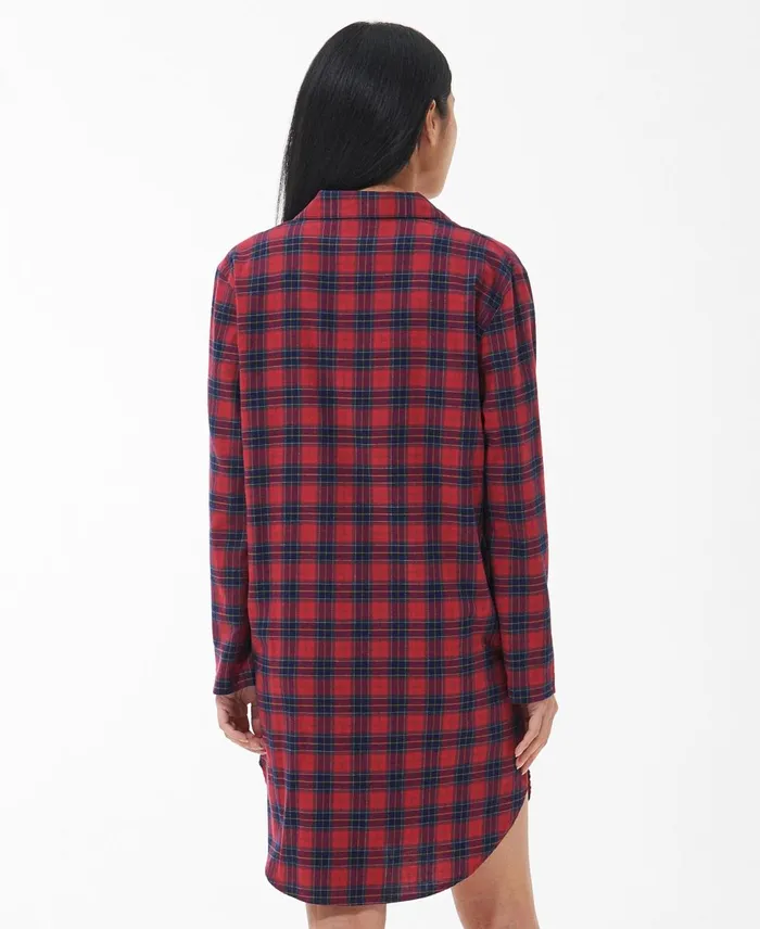 Women Shirts and Blouses Barbour Etta Nightshirt Small Red Tartan Women Shirts and Blouses Barbour Etta Nightshirt Small Red Tartan