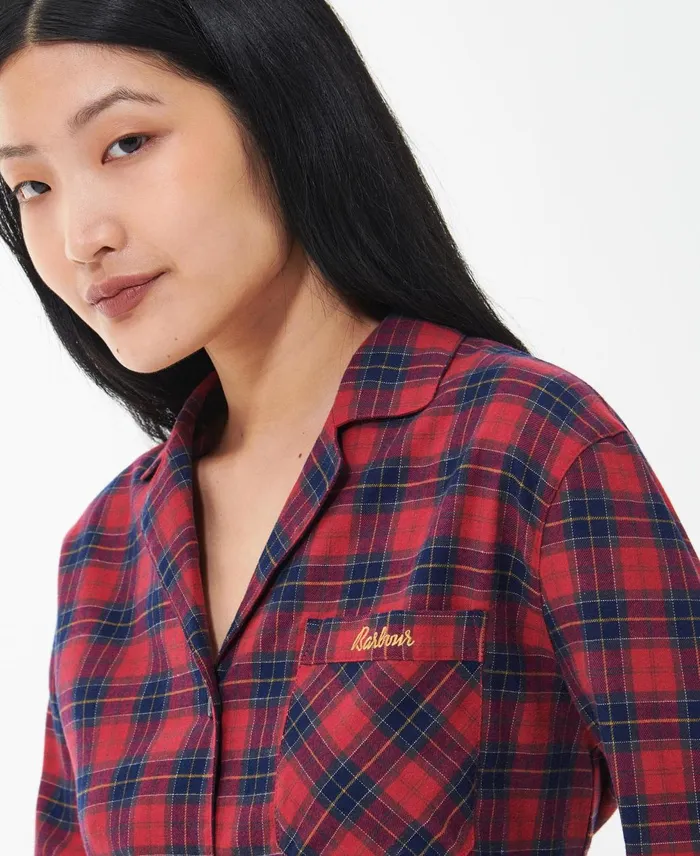 Women Shirts and Blouses Barbour Etta Nightshirt Small Red Tartan Women Shirts and Blouses Barbour Etta Nightshirt Small Red Tartan
