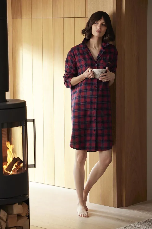 Women Shirts and Blouses Barbour Etta Nightshirt Small Red Tartan Women Shirts and Blouses Barbour Etta Nightshirt Small Red Tartan