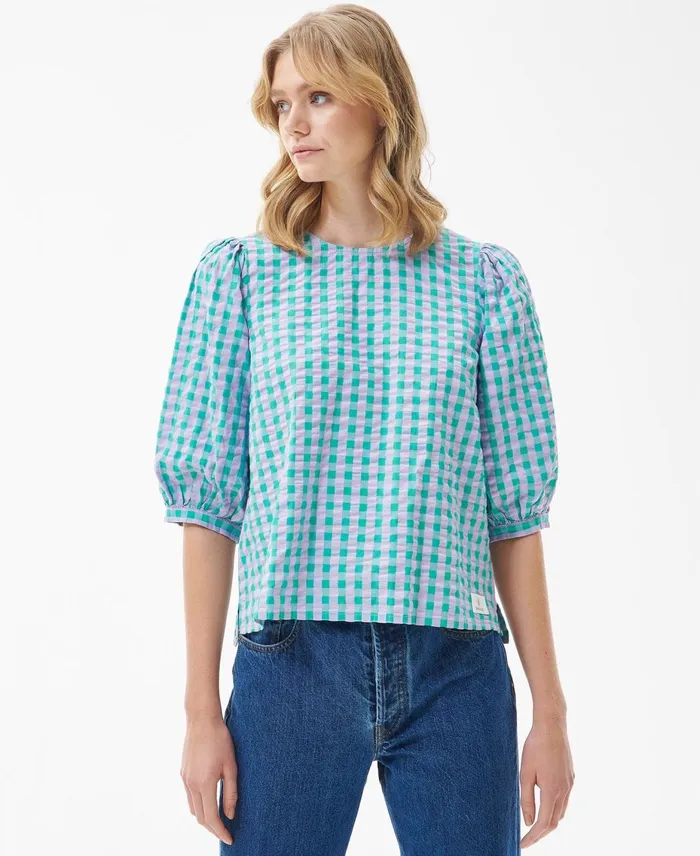 Women Shirts and Blouses Barbour Geranium Top Classic Multi