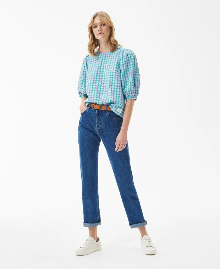 Women Shirts and Blouses Barbour Geranium Top Classic Multi Women Shirts and Blouses Barbour Geranium Top Classic Multi