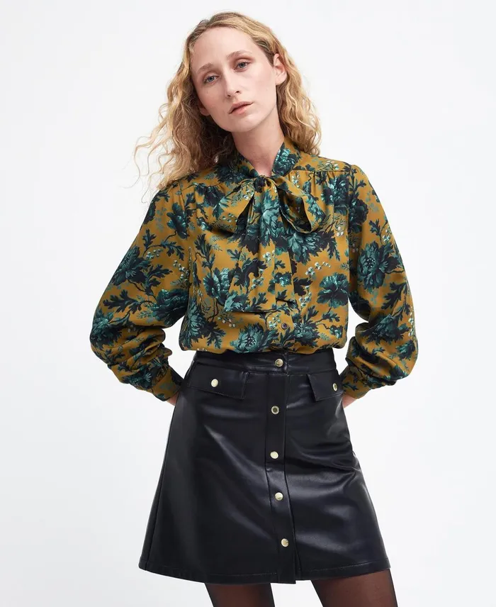 Women Shirts and Blouses Barbour X House Of Hackney Daintry Shirt Opia Bronze