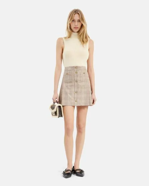 Women Shirts and Tops The Kooples Beige Knit Top Beige Taupe