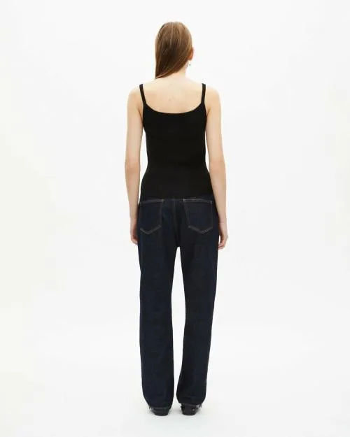 Women Shirts and Tops The Kooples Black Ribbed Tank Top Black