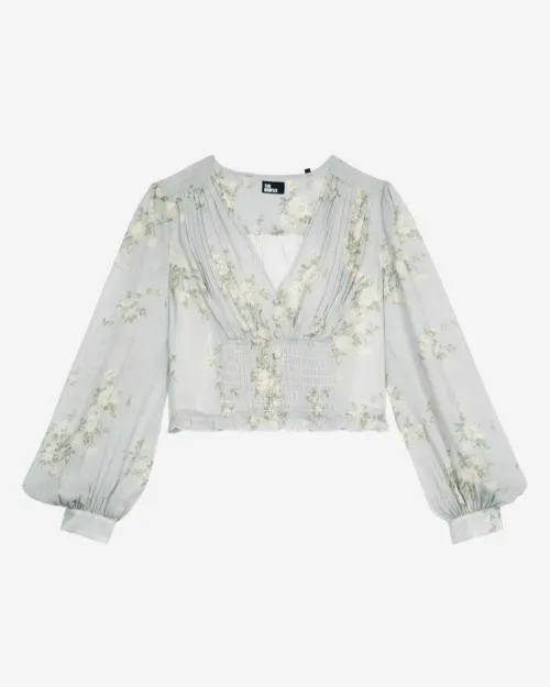 Women Shirts and Tops The Kooples Blue Printed Top Blue
